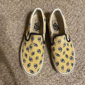 Evil Eye Vans Slip On Women 8.5